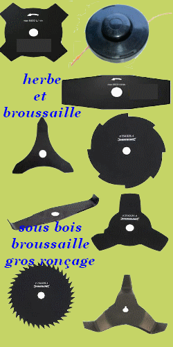 outils debroussailleuse